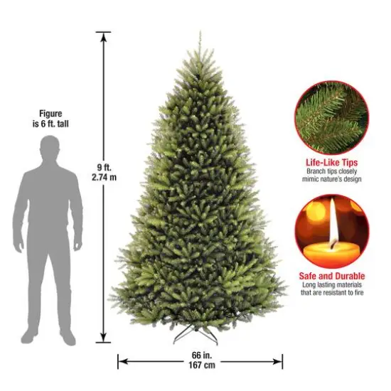 9 ft. Unlit Dunhill&reg; Fir Full Artificial Christmas Tree {8}
