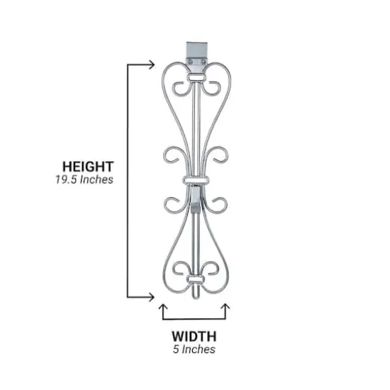 Village Lighting Adjustable Elegant Wreath Hanger Silver {10}