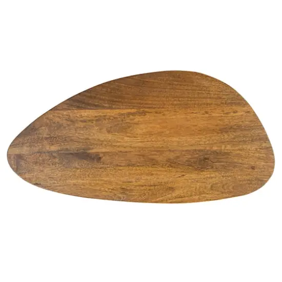 Hello Honey® Mid-Century Modern Wood & Metal Organic Shaped Nesting Table Set {10}