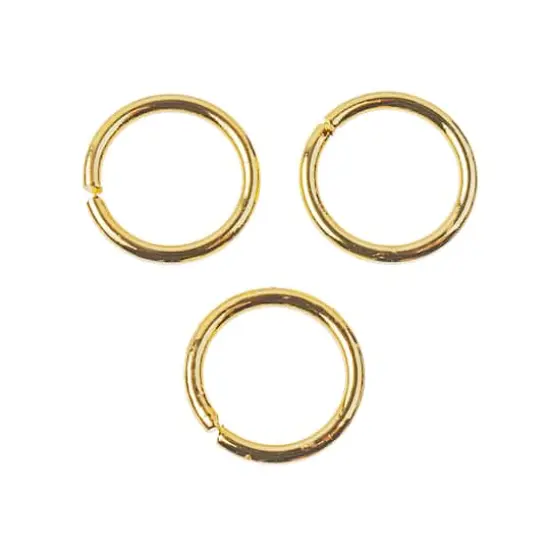 9mm Jump Rings, 90ct. by Bead Landing&trade; 18K Gold {3}