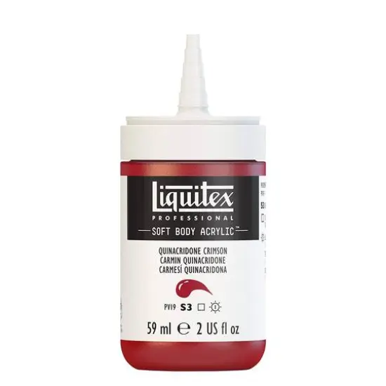 Liquitex&reg; Professional Soft Body Acrylic Bottle, 2oz. Quinacridone Crimson {3}