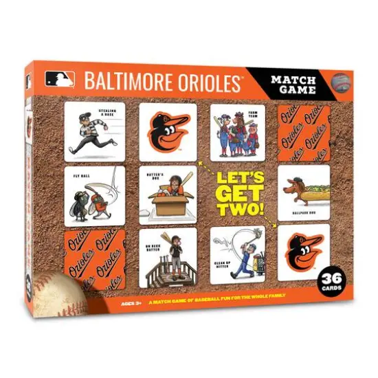 Major League Baseball Licensed Memory Match Game Baltimore Orioles {1}