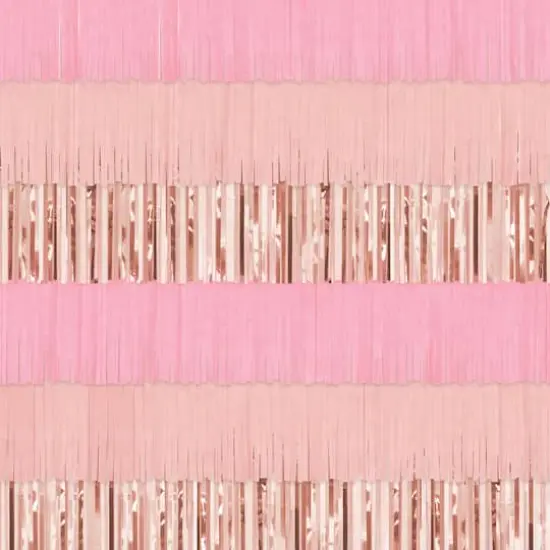 72" Pink Fringe Backdrop by Celebrate It&trade; {3}