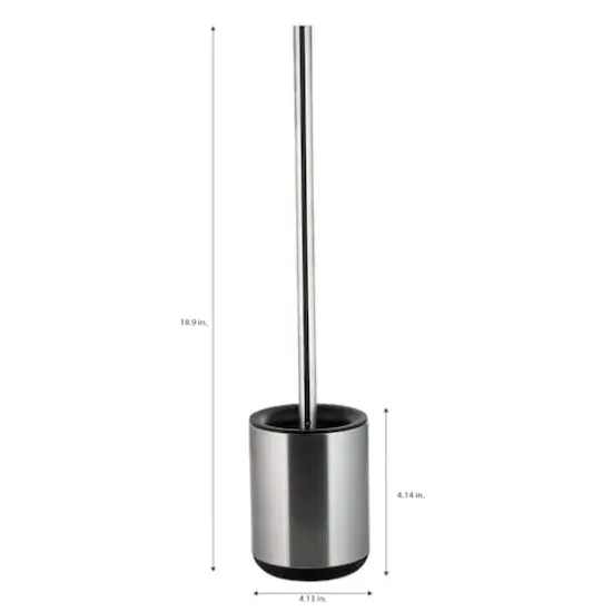 Bath Bliss Toilet Brush & Holder In Stainless Steel {5}