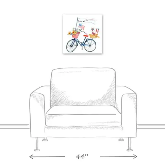 American Bike Canvas Wall Art {6}
