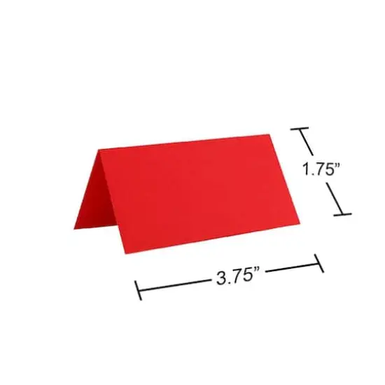 JAM Paper Printable Place Cards, 12ct. Bright Hue Red {4}