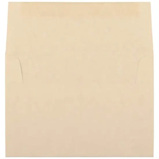 JAM Paper 4.75" x 6.5" Parchment Invitation Envelopes, 50ct. Brown Recycled {4}