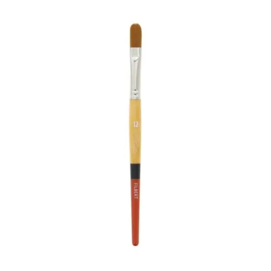 Princeton&trade; Snap!&trade; Series 9650 Gold Taklon Short Handle Filbert Brush {1}