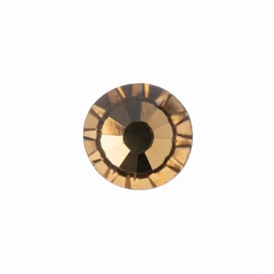John Bead Crystal Lane SS30 Glass Round Flatback Rhinestones, 288ct. Light Brown Colorado Topaz {3}