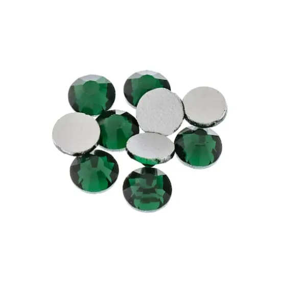 SS20 Glass Flatback Rhinestones by Bead Landing&trade; Emerald {3}