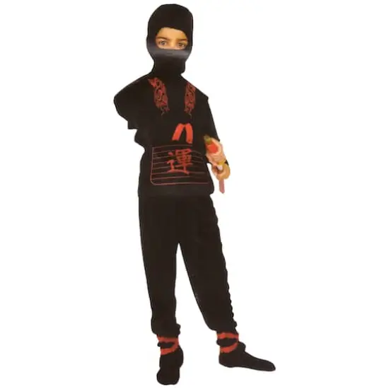 Small Red & Black Ninja Boy's Costume {1}