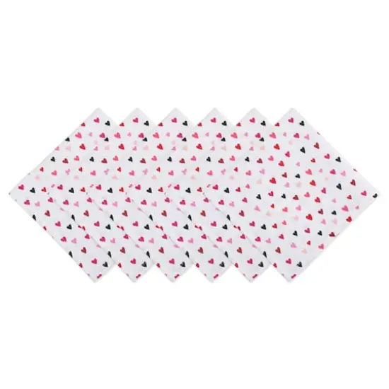 DII&reg; Confetti Hearts Print Napkins, 6ct. {1}