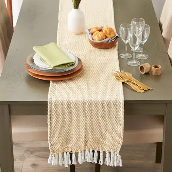 DII&reg; 72" Woven Table Runner Honey Gold {6}