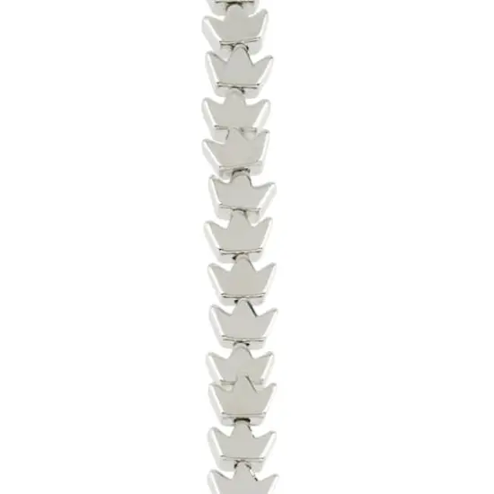 Rhodium Crown Beads, 7mm by Bead Landing&trade; {1}