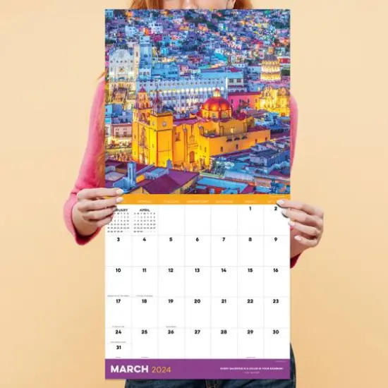 TF Publishing 2024 Destination: Rainbow Wall Calendar {6}