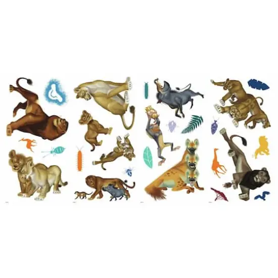 RoomMates The Lion King Character Peel & Stick Wall Decals {3}