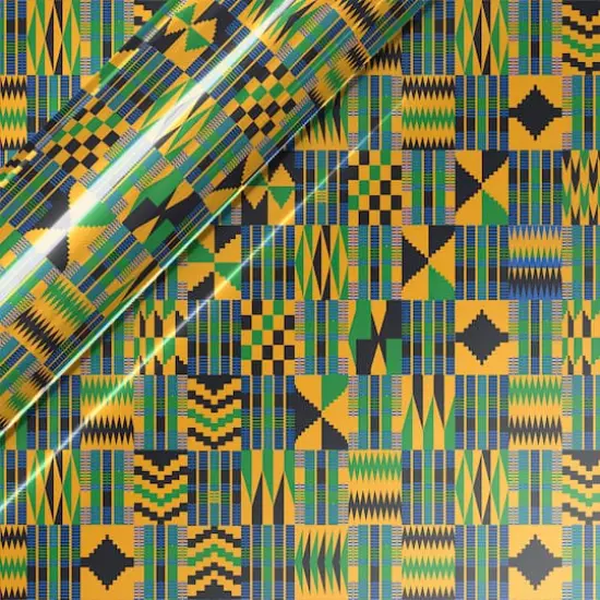 Siser&reg; EasyPatterns&reg; Plus Kente Heat Transfer Vinyl Blue {1}