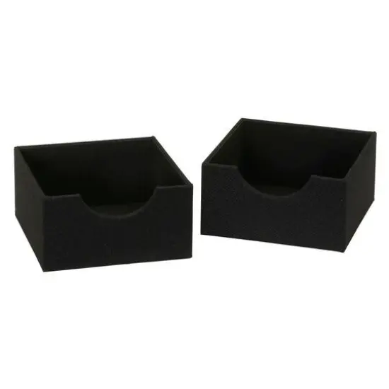 Household Essentials Square Drawer Organizers, 2ct. Black {1}