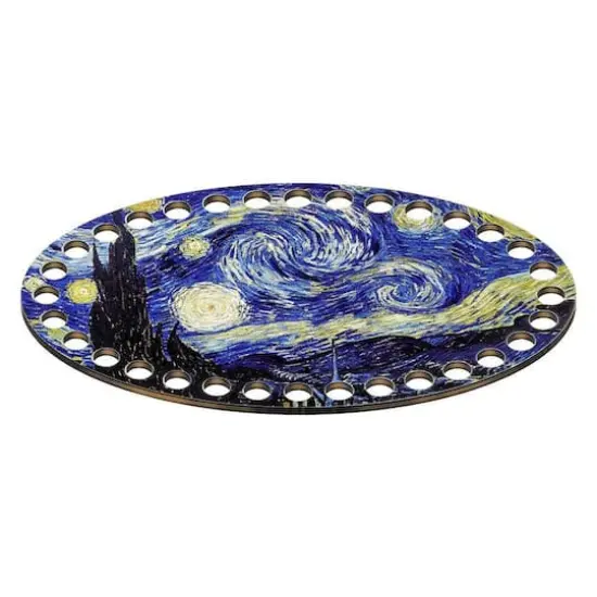 Wonderland Crafts Famous Paintings Starry Night Oval Thread Organizer {4}
