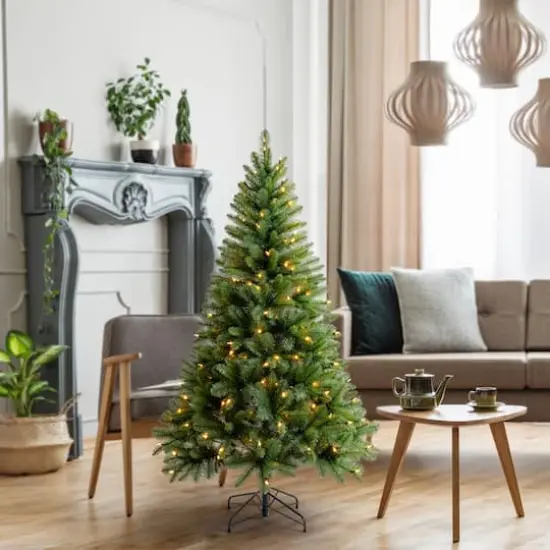 6ft. Pre-Lit Windham Spruce Artificial Christmas Tree, Warm White LED Lights by Ashland&reg; {9}