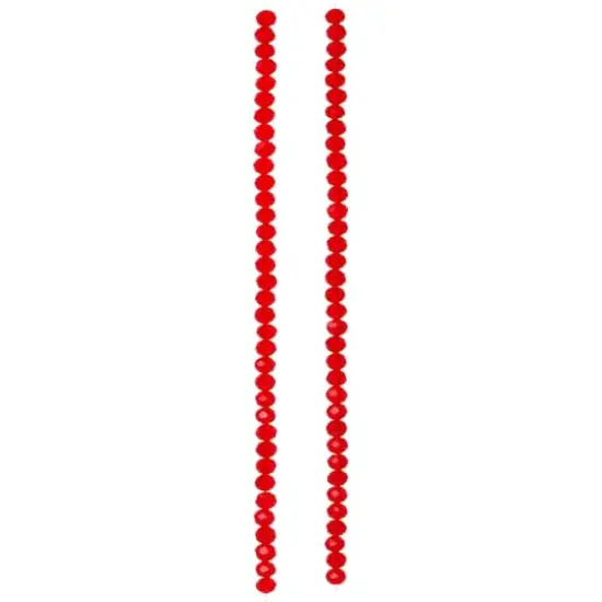 Ruby Faceted Glass Rondelle Beads, 6mm by Bead Landing&trade; {4}