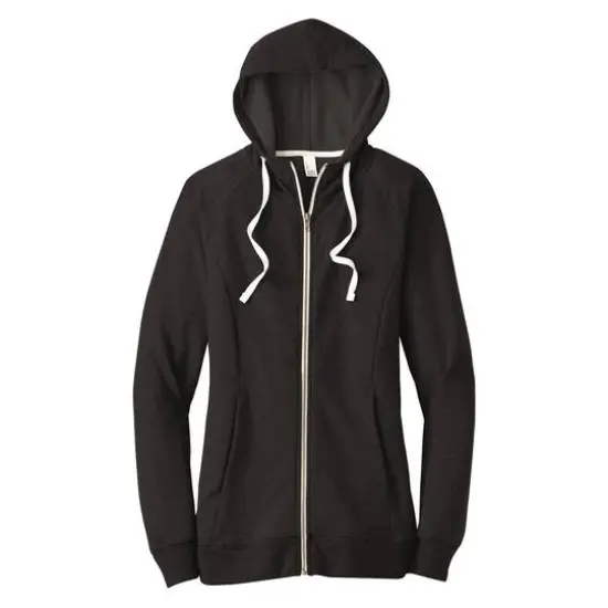 District&reg; Women's Perfect Tri French Terry Full-Zip Hoodie New Navy {2}