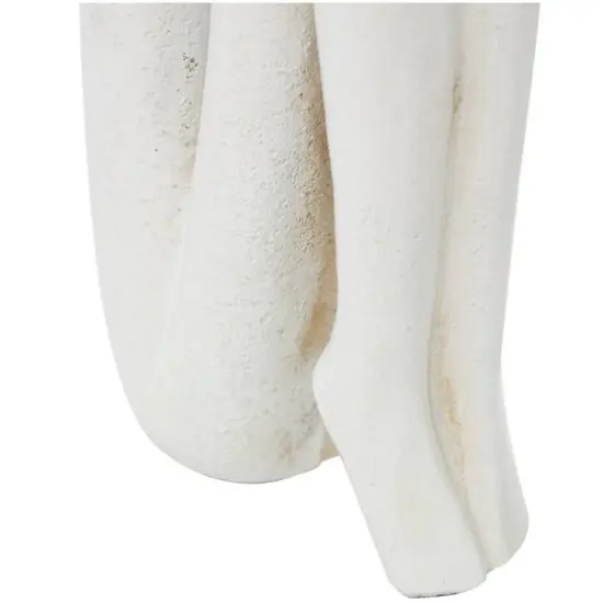 9" Polystone People Bookends Set White {6}