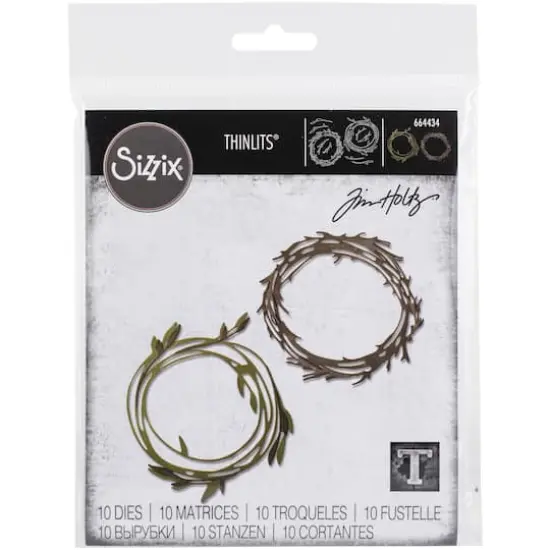 Sizzix&reg; Thinlits&reg; Funky Wreath Die Set by Tim Holtz&reg; {1}