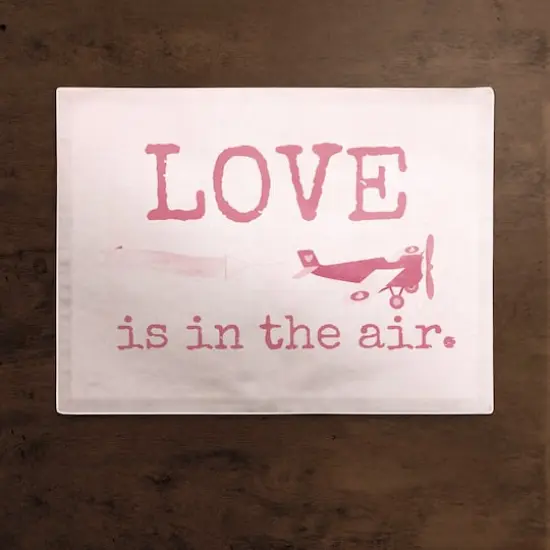 Love Is In The Air 14" x 18" Poly Twill Placemat {3}
