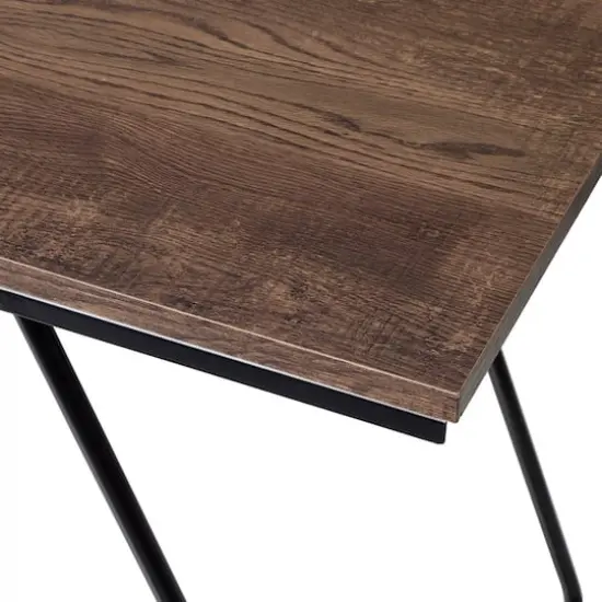 Honey Can Do Black Square Side Table {5}