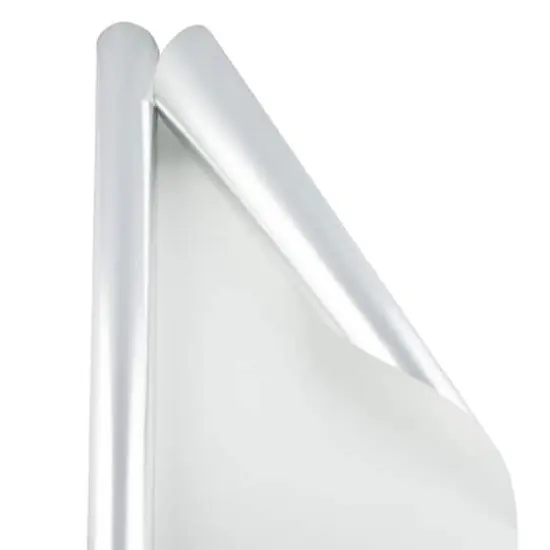 JAM Paper Metallic Silver Foil Gift Wrap {4}