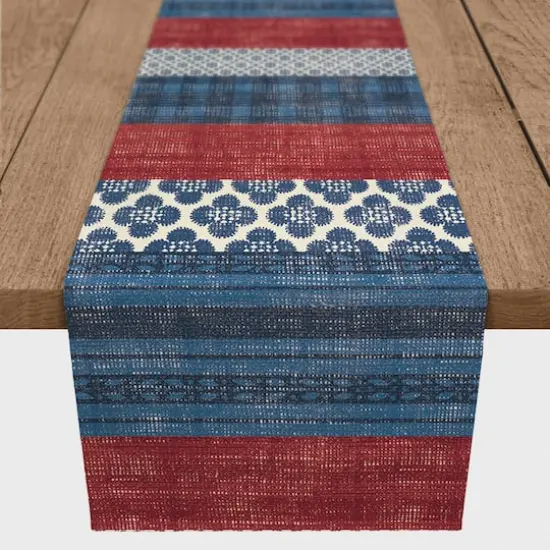Designs Direct Patriotic Patchwork Cotton Twill Runner {1}