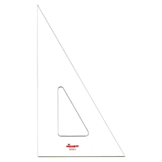 Pickett Acrylic 12" 30&deg;/60&deg;/90&deg; Triangle {1}