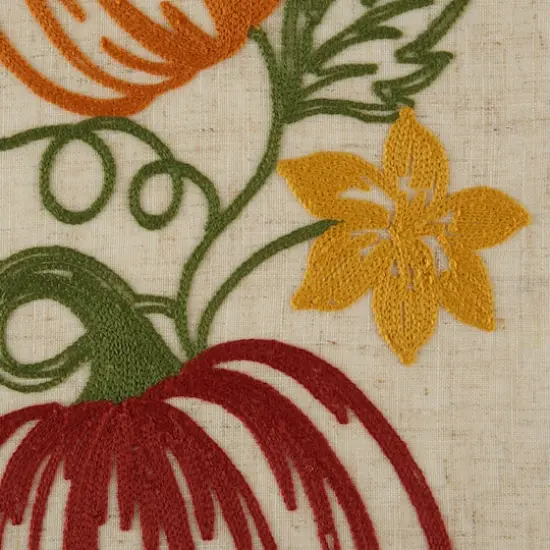 DII&reg; 70" Pumpkin Vine Embroidered Table Runner {6}