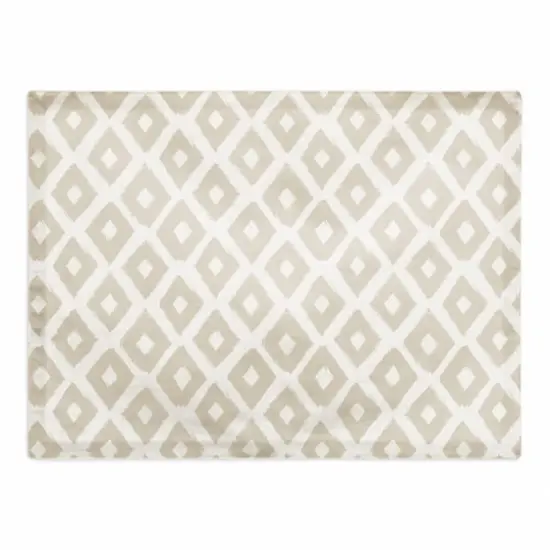 Gray Brush Diamond 18" x 14" Cotton Twill Placemat {1}