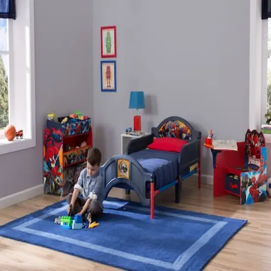 Spider Man Plastic Toddler Bed {4}
