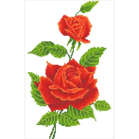 Diamond Dotz&reg; Intermediate Red Rose Corsage with Frame Diamond Painting Kit {3}