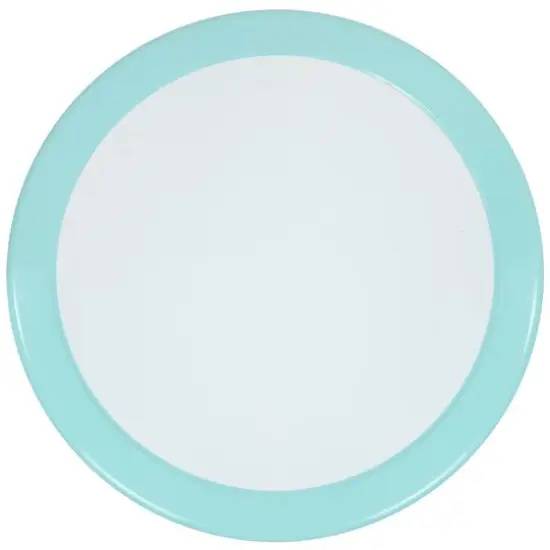 22" Outdoor Retro Tulip Side Table Blue/White {4}