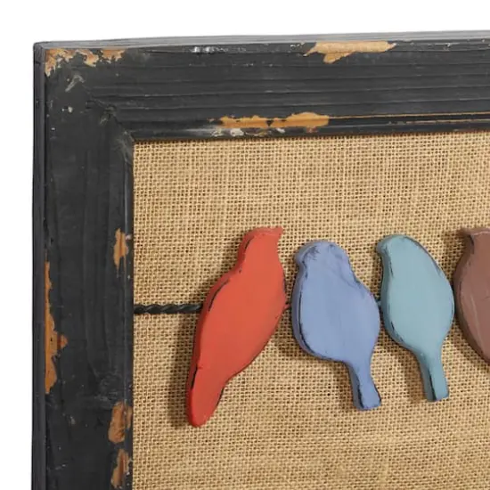 Multicolored Wood Eclectic Birds Wall D&eacute;cor {4}