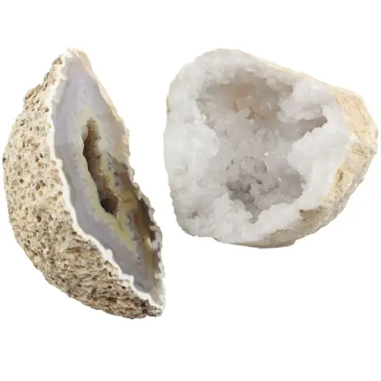 3" Crystal Quartz Geode {4}