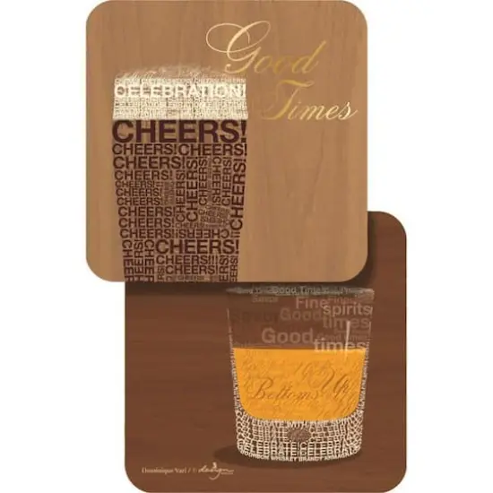 JAM Paper Good Cheers Coasters, 60ct. {1}