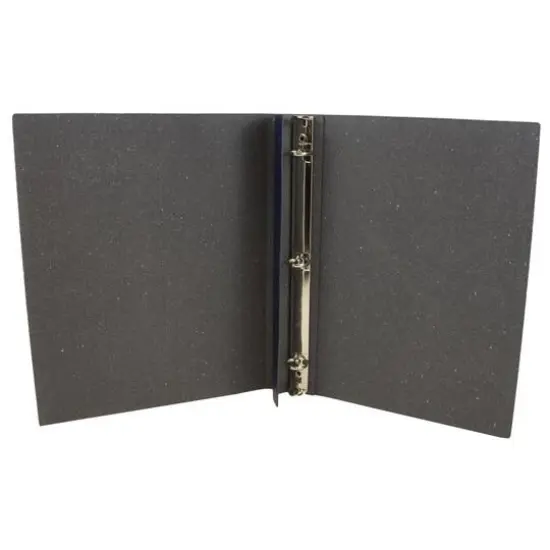 JAM Paper 0.75" Italian Leather 3-Ring Binder Navy {5}