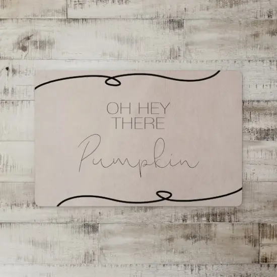 Hey There Pumpkin Floor Mat {3}