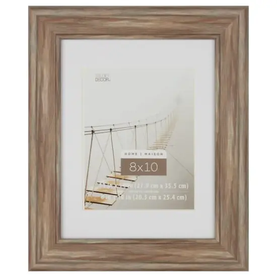 Home8" x 10" Rustic Brown Frame with Mat by Studio D&eacute;cor&reg; {1}