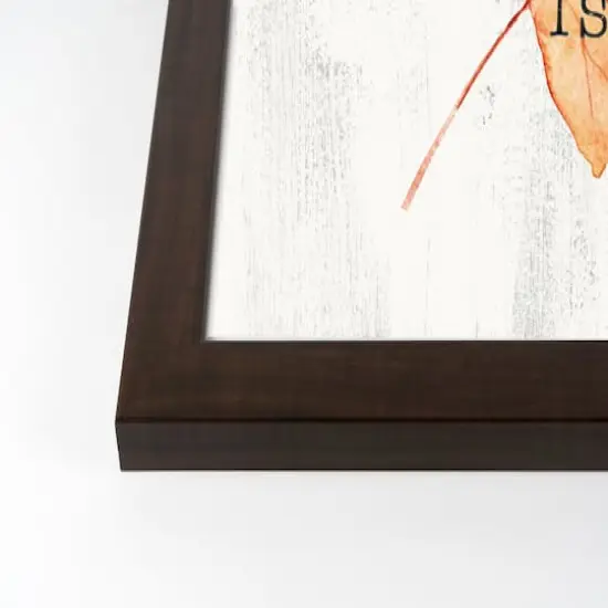 Leaves Fall Wall Accent in Walnut Frame {3}