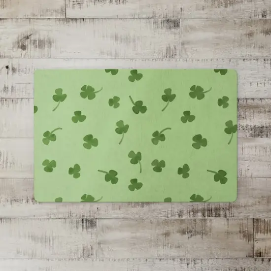 Dainty Shamrock Pattern 18" x 27" Floor Mat {3}