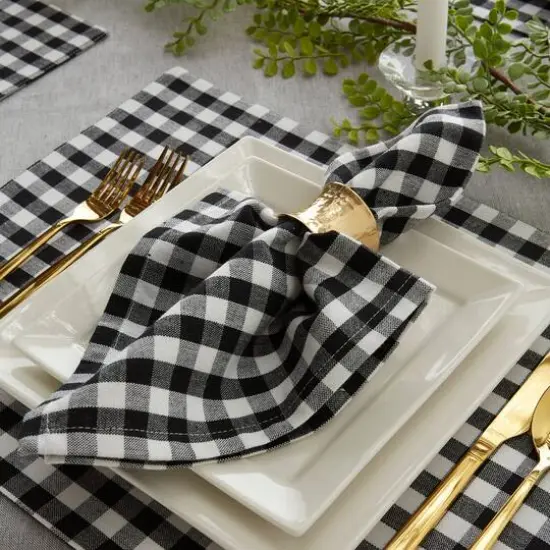 DII&reg; Black & White Gingham Napkin, 4ct. {7}