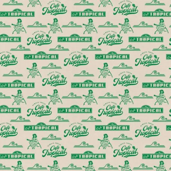 Schitt's Creek Caf&eacute; Tropical Precut Cotton Fabric {1}