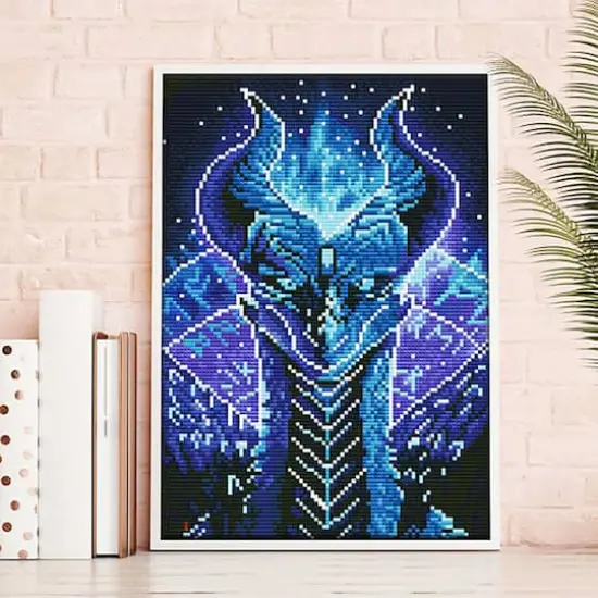 Sparkly Selections Dragon Glow in the Dark Diamond Art Kit {3}