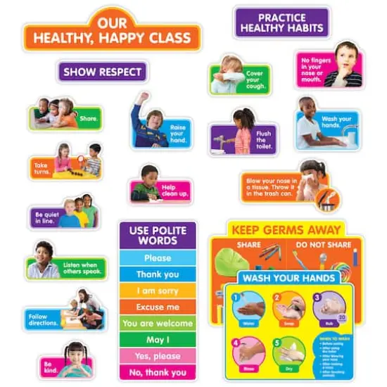 Scholastic&reg; Our Healthy Happy Class Bulletin Board Set {3}